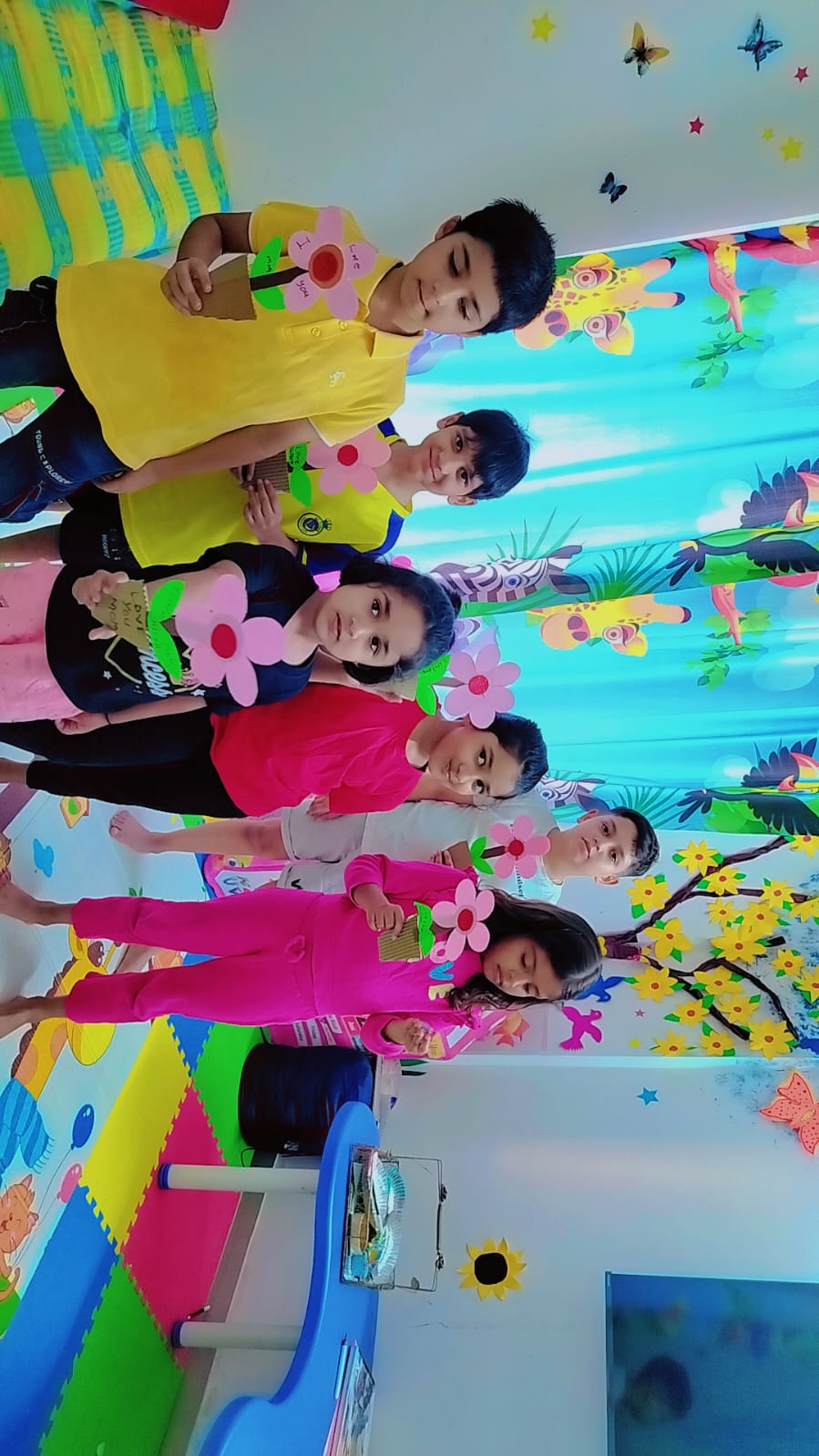 Student with painting